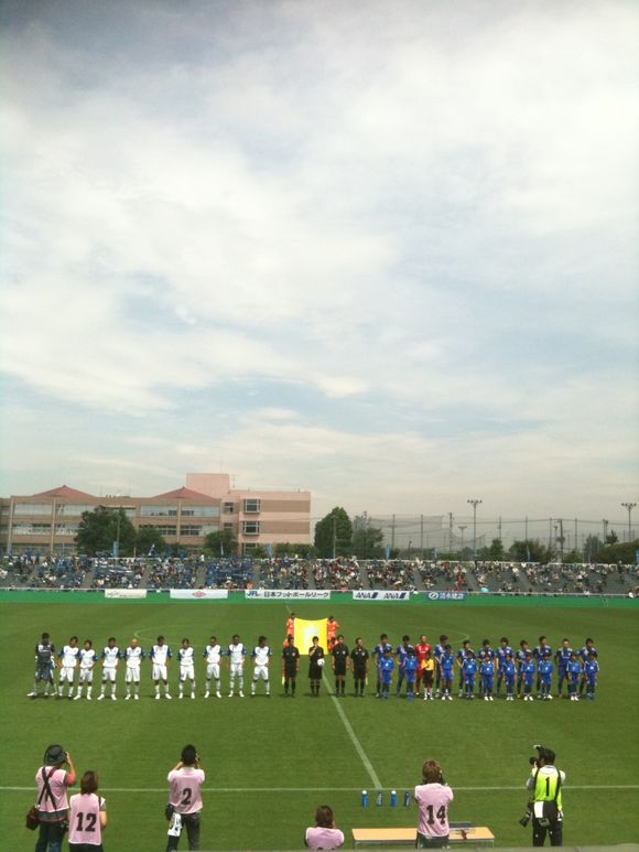 2010/06/19 西が丘サッカー場着