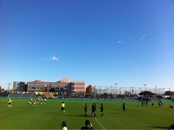 2011/12/25 西が丘サッカー場着