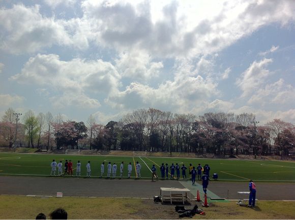 2012/04/15 昭和公園陸上競技場着