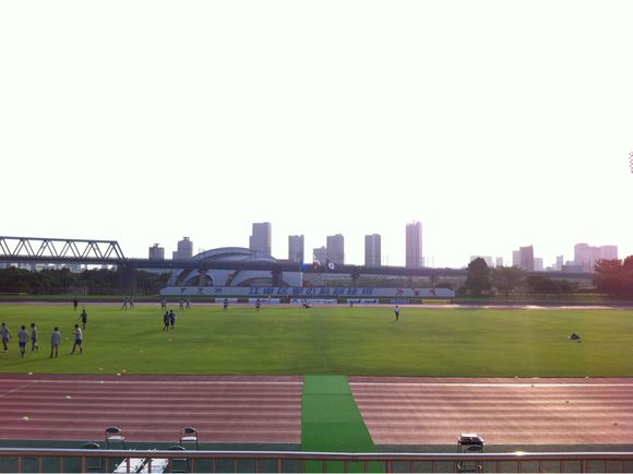 2012/07/29 江東区夢の島競技場着