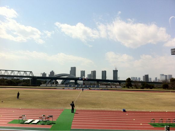 2012/04/01 江東区夢の島競技場着