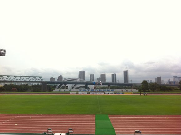 2012/08/11 江東区夢の島競技場着