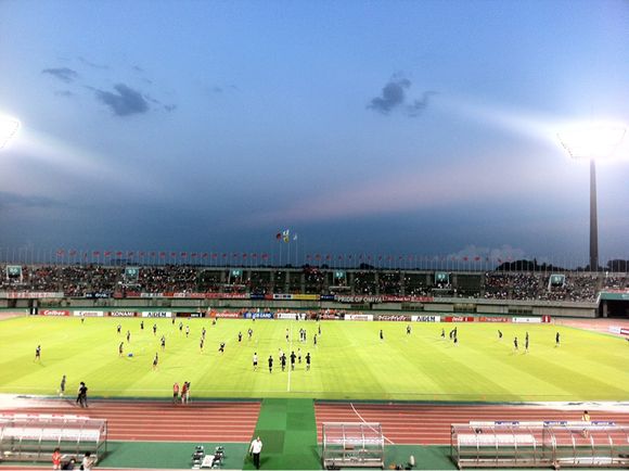 2012/09/15 熊谷スポーツ文化公園陸上競技場着