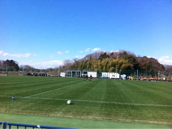 2013/02/20 秋葉の森公園サッカー場着