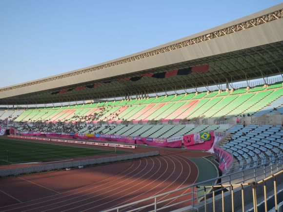 2013/04/13 大阪長居スタジアム着