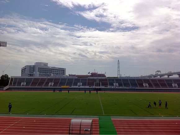 2013/10/19 江戸川区陸上競技場着