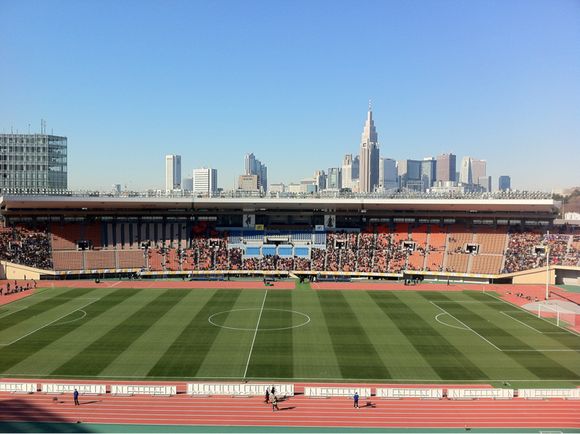 2014/01/11 国立競技場着