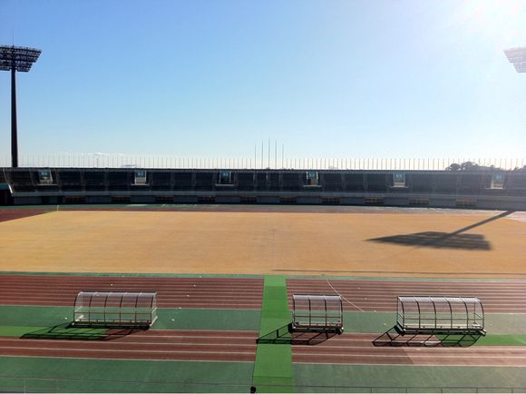 2014/01/19 熊谷スポーツ文化公園陸上競技場着