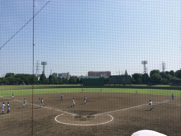 2014/07/16 朝霞中央公園野球球場着