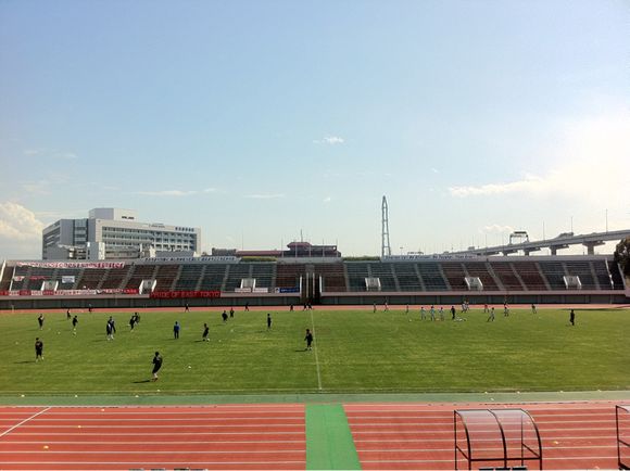 2014/04/05 江戸川区陸上競技場着