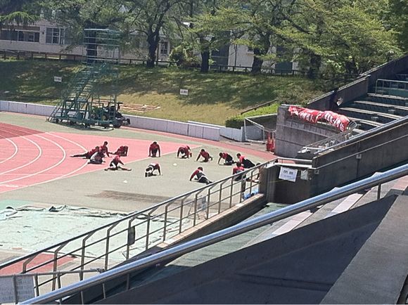 2014/04/27 武蔵野陸上競技場着
