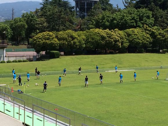 2014/06/15 群馬県立敷島公園サッカーラグビー場着