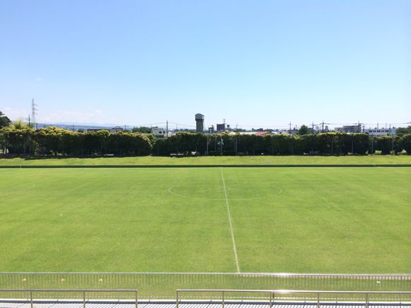 2014/06/15 群馬県立敷島公園サッカーラグビー場着