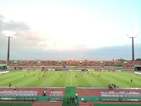 2014/09/13 熊谷スポーツ文化公園陸上競技場着