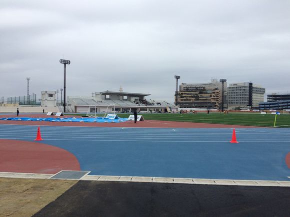 2015/04/04 浦安市運動公園陸上競技場着