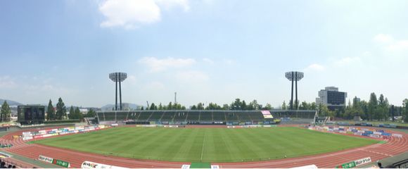 2015/08/01 シティライトスタジアム岡山着