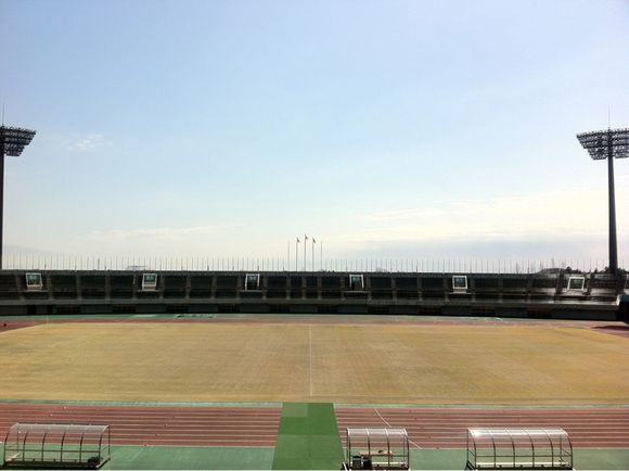 2016/03/26 熊谷スポーツ文化公園陸上競技場着