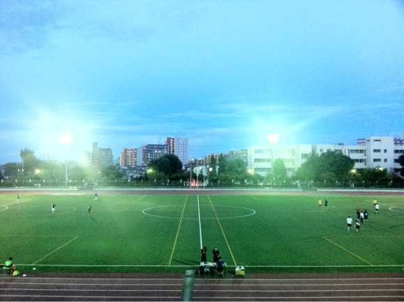 2016/07/31 朝霞中央公園陸上競技場着