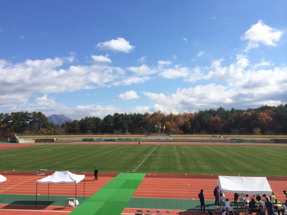 2014/11/07 富士北麓公園陸上競技場着