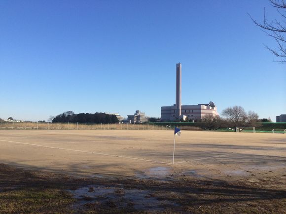 2014/12/21 宝来運動公園サッカー場着