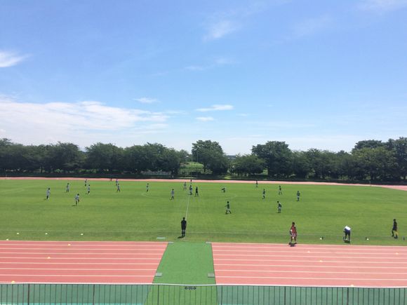 2015/07/19 前橋総合運動公園陸上競技サッカー場着