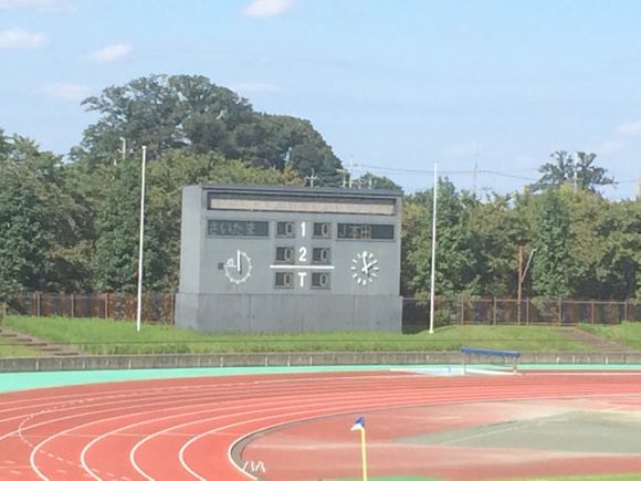 2015/09/20 川越運動公園陸上競技場着