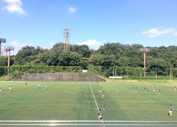 2015/10/03 日本体育大学健志台キャンパスサッカー場着