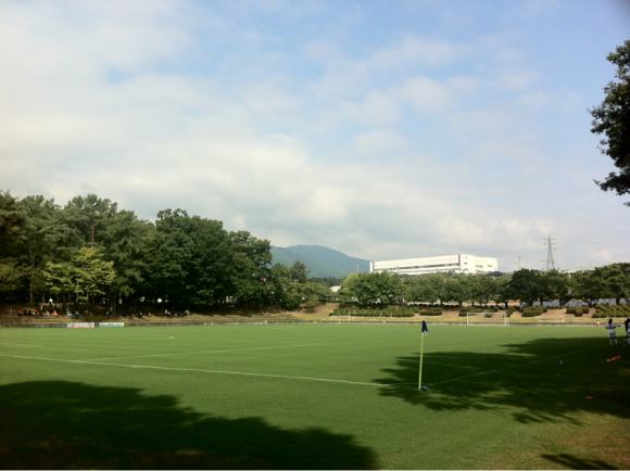 2016/08/13 韮崎中央公園芝生広場着