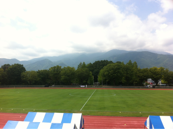 2016/08/13 韮崎中央公園陸上競技場着