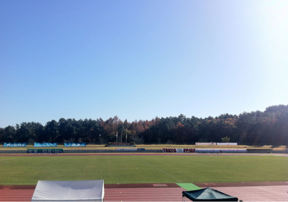 2016/11/13 富士北麓公園陸上競技場着