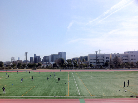 2017/03/18 朝霞中央公園陸上競技場着