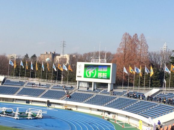 2014/12/30 駒沢オリンピック公園陸上競技場着