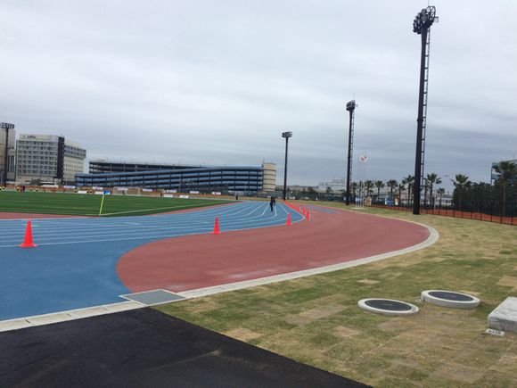 2015/04/04 浦安市運動公園陸上競技場着