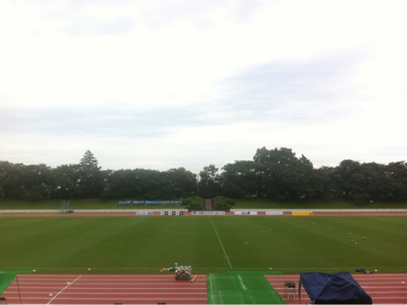 2016/06/25 武蔵野陸上競技場着