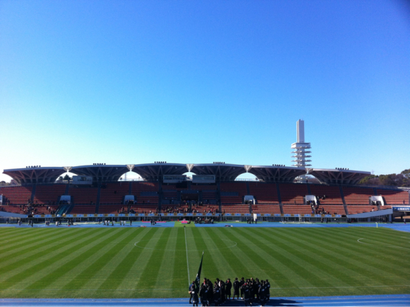 2016/12/30 駒沢オリンピック公園陸上競技場着